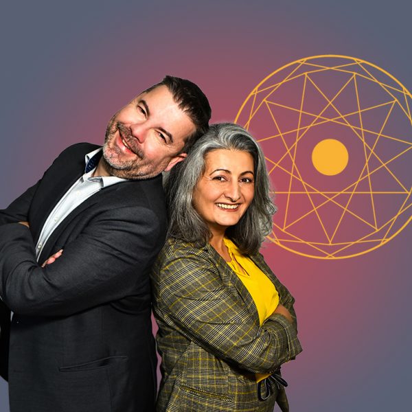 Thomas, Interim Manager für Finanzen und Controlling, gemeinsam mit Ebru Maier-Ergü, spirituelle Mentorin - Business & Bewusstsein